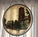 Oirschot glas in lood raamhanger, Antiek en Kunst, Antiek | Glas en Kristal, Ophalen of Verzenden