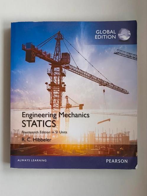 Engineering Mechanics STATICS - Hibbeler, Boeken, Techniek, Zo goed als nieuw, Ophalen of Verzenden