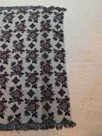 Grand foulard bloemen paars blauw groen 155/150, Huis en Inrichting, Woonaccessoires | Plaids en Woondekens, Gebruikt, Etten-Leur