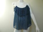 ISABEL MARANT top blauw maat 34/36 petrol stippen sterren, Kleding | Dames, Tops, Maat 34 (XS) of kleiner, Blauw, Zonder mouw