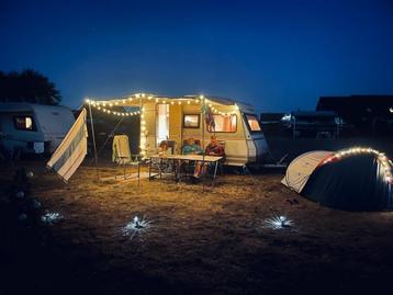 Knusse 3 (4) persoons caravan met luifel te huur (55 euro pe beschikbaar voor biedingen