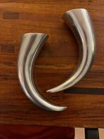 Vaas hoorn aluminium, Overige materialen, Overige kleuren, Ophalen of Verzenden, Zo goed als nieuw