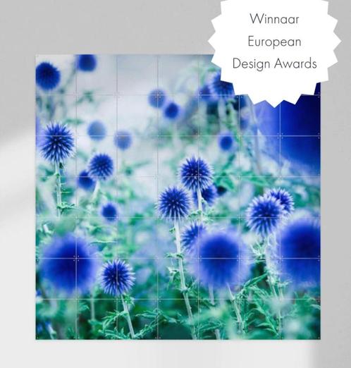 IXXI wanddeco 100x100 Dream Flowers Blue, Huis en Inrichting, Woonaccessoires | Wanddecoraties, Zo goed als nieuw, Verzenden