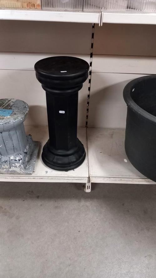 pilaar aardewerk zwart rond, Huis en Inrichting, Woonaccessoires | Zuilen en Pilaren, Gebruikt, Ophalen of Verzenden