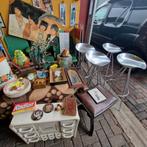 Vintage vaas , keukenkastje , vw kever blik schilderij, Ophalen of Verzenden