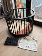 Bopita zwarte ronde grondbox incl. boxkleed, Kinderen en Baby's, Boxen, Ophalen, Zo goed als nieuw, Rond, Boxkleed