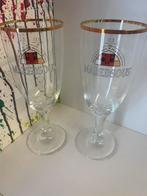 Maredsous bierglazen set van 2 glazen, Ophalen of Verzenden, Zo goed als nieuw, Glas of Glazen, Overige merken