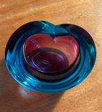 Murano Sommerso hart/appel schaal/asbak, Ophalen of Verzenden