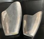 2 Aluminium Vazen - Designer: Anna Evferlund, Huis en Inrichting, Woonaccessoires | Vazen, Ophalen, Overige materialen, Gebruikt