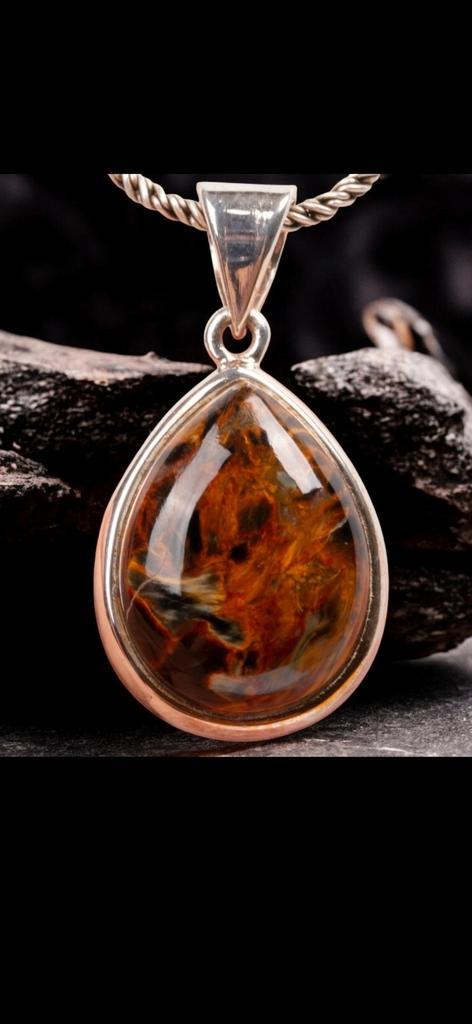 Zilveren sterling hanger met Pietersiet., Sieraden, Tassen en Uiterlijk, Kettinghangers, Nieuw, Zilver, Bruin, Overige voorstellingen