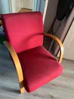 Rode retro stoel, Huis en Inrichting, Stoelen, Ophalen, Zo goed als nieuw, Rood, Eén