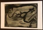 Expressionistisch werk, Inkt op papier Kirchner(?), Antiek en Kunst, Kunst | Schilderijen | Modern, Ophalen of Verzenden