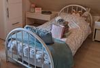 Wit meisjes / jongens bed, Ophalen, 85 tot 100 cm, Gebruikt, Lattenbodem