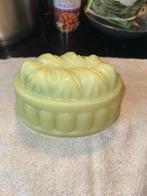 Uraniumglas Puddingvorm - Colopal Leerdam Varenblad, Ophalen of Verzenden, Gebruikt