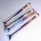 Kwasten set 4 regenboog zeemeermin makeupkwasten, Ophalen of Verzenden, Nieuw, Gehele gezicht, Toebehoren