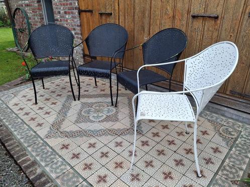 4 Design tuinstoelen Fermob Rendez - Voux, Tuin en Terras, Tuinstoelen, Metaal, Ophalen