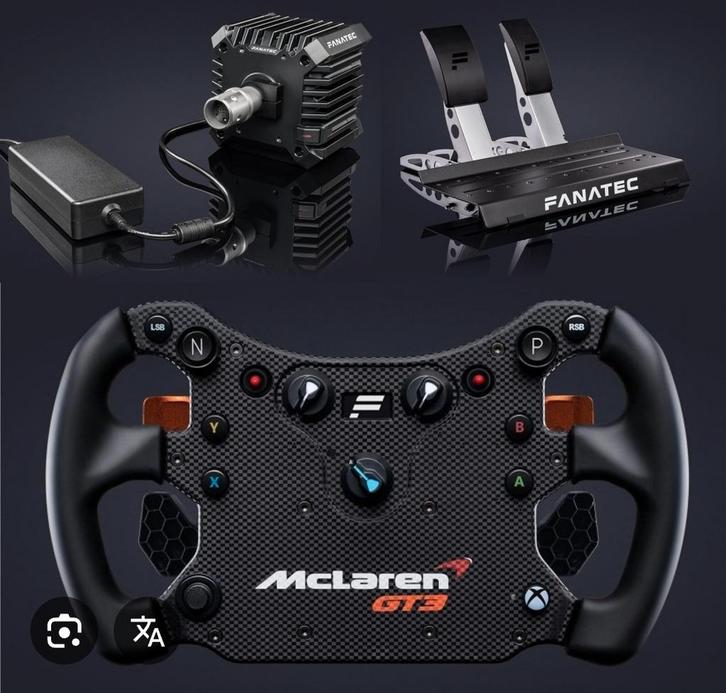 Fanatec DD 8nm McLaren GT3 Xbox/PC Sim Racing Set, Spelcomputers en Games, Spelcomputers | Xbox | Accessoires, Zo goed als nieuw