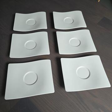 Villeroy & Boch New Wave Koffiekop Schotels 6 stuks beschikbaar voor biedingen
