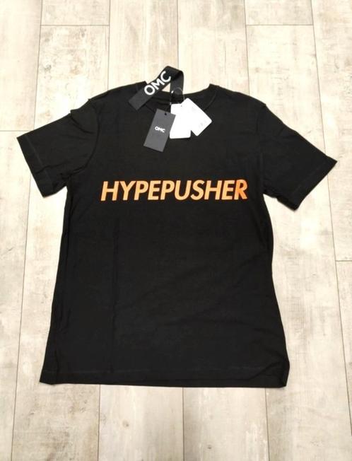 OMC Hypepusher black orange tshirt Large, Kleding | Heren, T-shirts, Nieuw, Maat 52/54 (L), Zwart, Ophalen of Verzenden