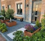 Corten stalen bloembakken, houtopslag, border randen., Ophalen, Nieuw