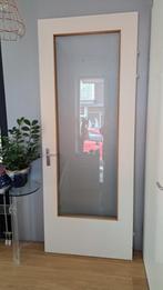 Opdekdeur binnendeur rechtsdraaiend 90,5 x 232 cm, Doe-het-zelf en Verbouw, 215 cm of meer, 80 tot 100 cm, Glas, Zo goed als nieuw