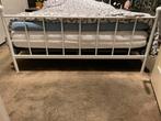 metalen bedframe - wit, Huis en Inrichting, Ophalen, Gebruikt, Wit, Tweepersoons