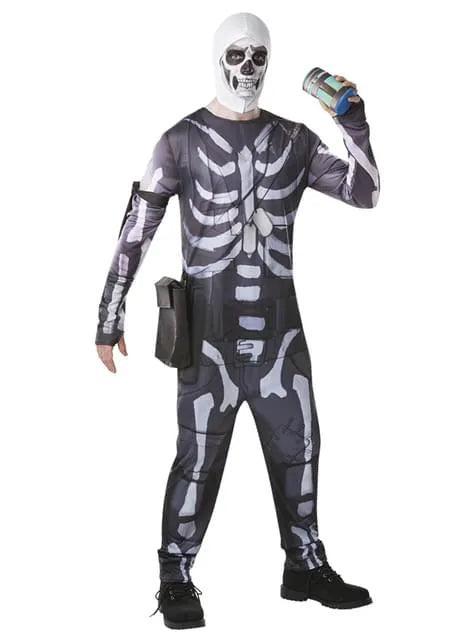 Fortnite Skull Trooper Kostuum – Verkleedpak - Maat S, Kleding | Heren, Carnavalskleding en Feestkleding