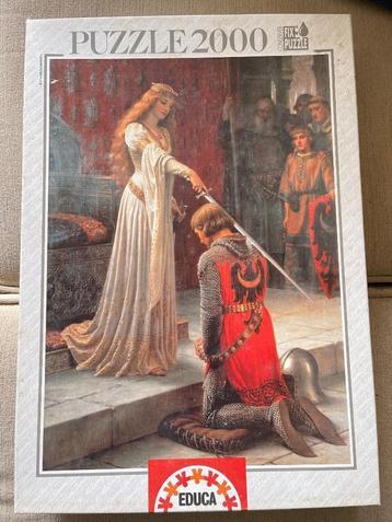 Legpuzzel 96 x 68 cm 2000 stukjes Ridderslag van EB Leighton beschikbaar voor biedingen