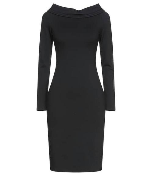Jurk Frankie Morello, Kleding | Dames, Jurken, Zo goed als nieuw, Maat 38/40 (M), Zwart, Onder de knie, Ophalen of Verzenden