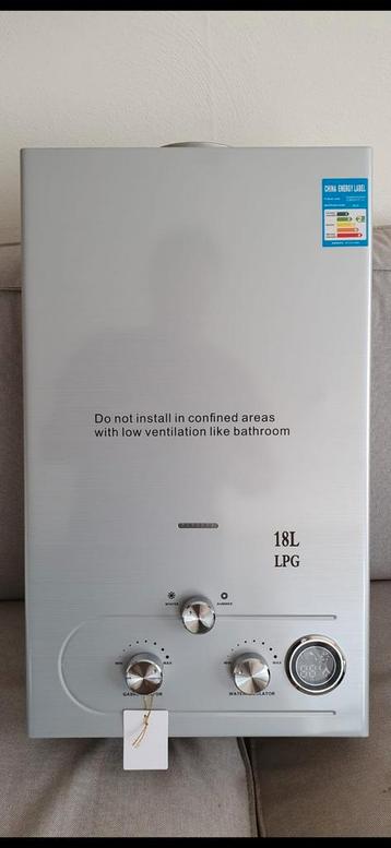 Geiser 12L Butaan/Propaan/LPG Nieuw! beschikbaar voor biedingen
