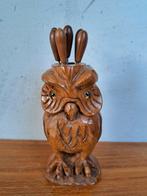 Vintage set cocktailprikkers uil jaren 60/70, Ophalen of Verzenden