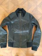 Vila echt leer leren jas maat S zwart, Maat 38/40 (M), Zwart, Vila, Ophalen of Verzenden