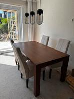 Eetkamertafel + 4 stoelen, Ophalen, Zo goed als nieuw