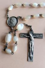 79-109 Prachtige antiek Maria parlemoer rozenkrans, Ophalen of Verzenden