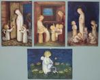 4 x engeltjes - M. Spotl - jaren 50, Ophalen of Verzenden, 1940 tot 1960, Ongelopen, Overige thema's