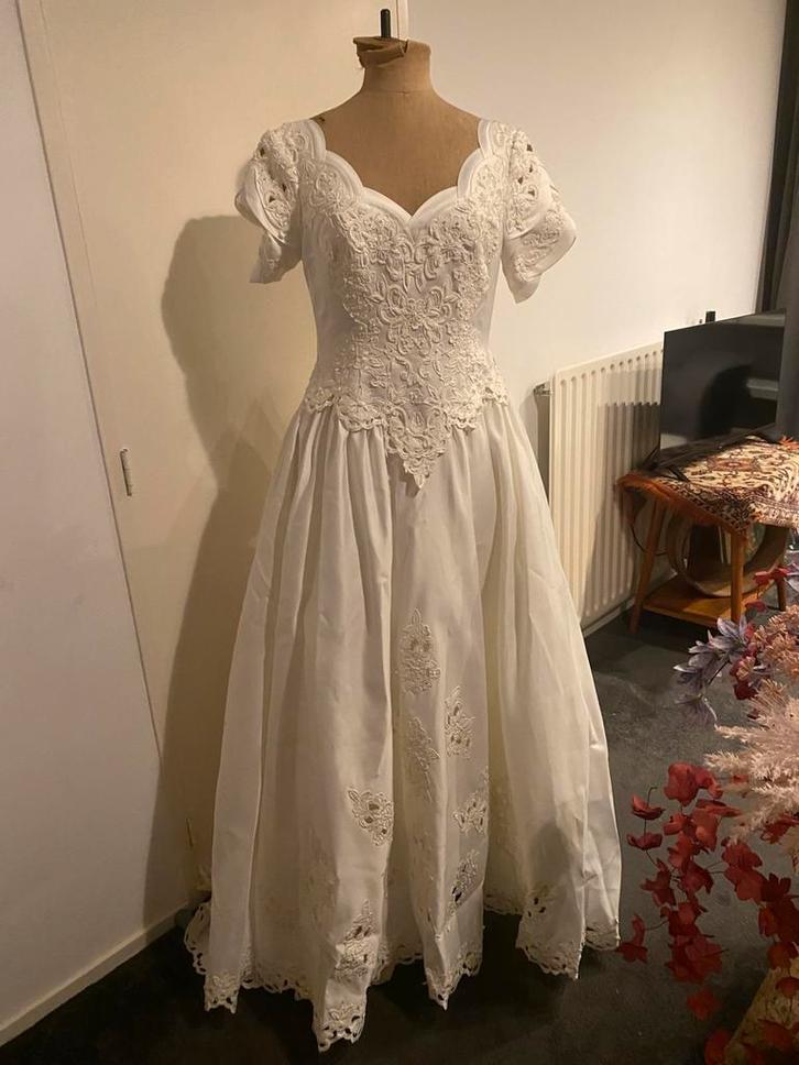 Trouwjurk ivoor, Kleding | Dames, Trouwkleding en Trouwaccessoires, Zo goed als nieuw, Trouwjurk, Wit, Ophalen of Verzenden