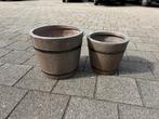 plantenbakken set van 2, Tuin en Terras, Bloembakken en Plantenbakken, Ophalen, Kunststof, Rond, Nieuw