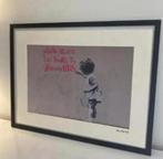 BANKSY : lithografie met certificaat, Antiek en Kunst, Ophalen of Verzenden