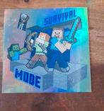 Minecraft survival mode Block card limited edition panini, Ophalen of Verzenden, Zo goed als nieuw, Plaatje