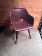 Tuinstoelen Rode kleur 8 stuks wijnrood, Tuin en Terras, Ophalen of Verzenden, Zo goed als nieuw, Kunststof