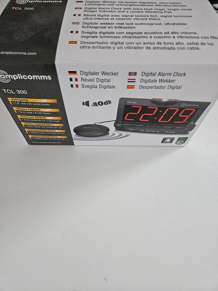 Amplicomms TCL 300 Wekker voor Slechthorenden/Doven, Diversen, Verpleegmiddelen, Zo goed als nieuw, Ophalen of Verzenden