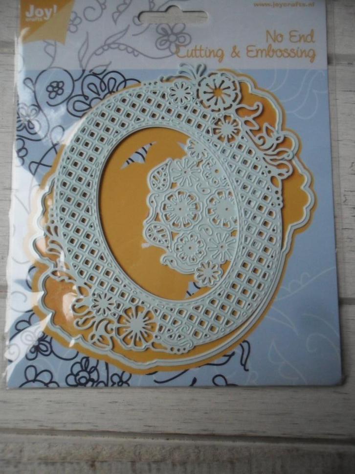Stansmal Joy Crafts 6002/0773 Eindeloos Bloemen ovaal, Hobby en Vrije tijd, Kaarten | Zelf maken, Nieuw, Pons of Mal, Overige thema's