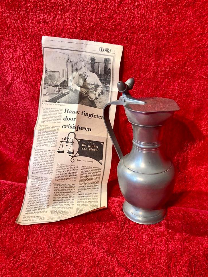 Tinnen Eikeltjes kan van tingieterij Hans Klein Katerstraat, Antiek en Kunst, Antiek | Tin, Ophalen of Verzenden