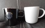 Twee Senseo mokken - zwart (Douwe Egberts) en grijs (Hema), Huis en Inrichting, Keuken | Servies, Gebruikt, Keramiek, Ophalen of Verzenden