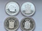 4 grote mooi zilveren replica’s wilhelmina 28 gram zilver ps, Postzegels en Munten, Munten | Nederland, Ophalen of Verzenden, Koningin Wilhelmina