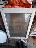 Hardhouten Kozijn met Kiep Kantel Raam, Gebruikt, Raamkozijn, Inclusief glas, 75 tot 150 cm