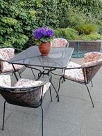 Tuinset met 4 stoelen., Tuin en Terras, Ophalen, Gebruikt