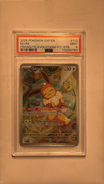 Eevee PSA SLAB Pokemon Center Stamped Black Star Promo beschikbaar voor biedingen