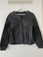 Zara Echt Leren Bomber Jack, Ophalen of Verzenden, Gedragen, Zwart, Jasje