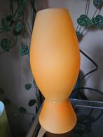 Vintage oranje tafellampje 22 cm, Huis en Inrichting, Lampen | Tafellampen, Ophalen of Verzenden, Zo goed als nieuw, Minder dan 50 cm